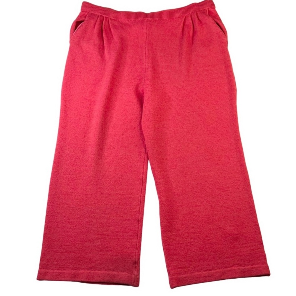 St. John Vibrant Pink Wide-Leg Pants